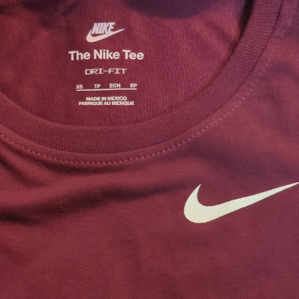 Nike Women's Dri-FIT Athletic Cut Maroon Sleeveless Dri-FIT Tank Top - Picture 7 of 8